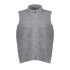 Geisha pullover sleeveless with zipper, mid grey